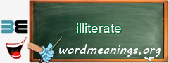 WordMeaning blackboard for illiterate